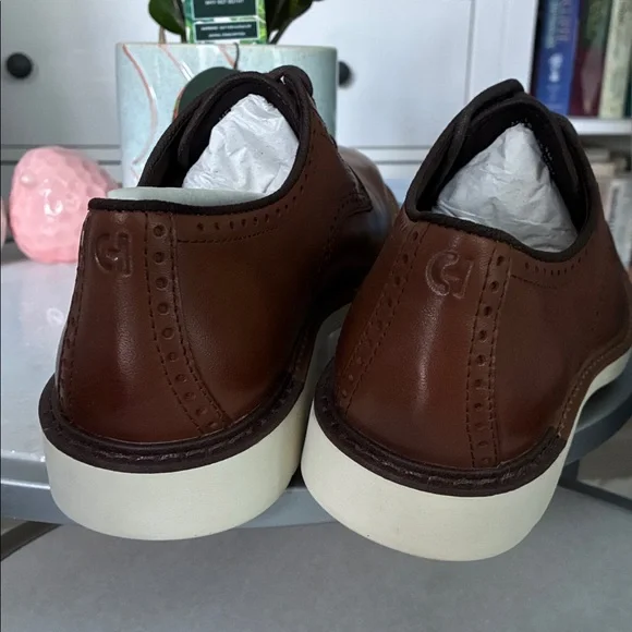 Cole Haan Men's Go-to Plain Toe Oxford British Tan - Picture 4 of 6